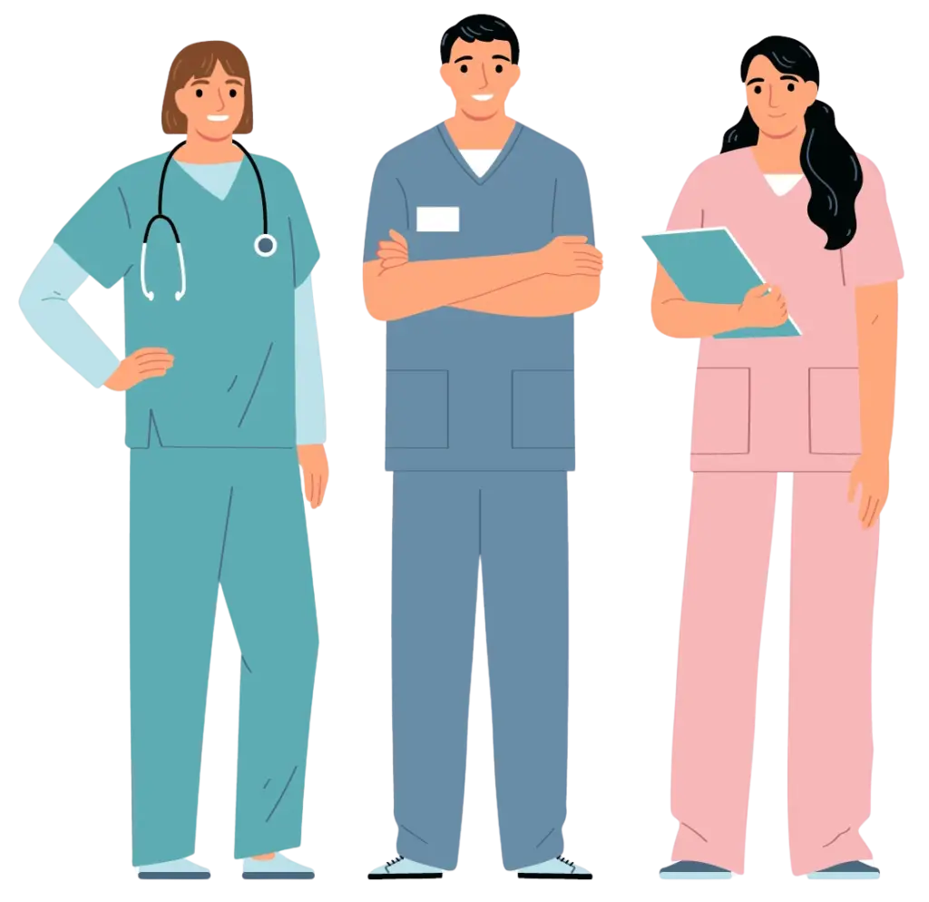 Illustration Pfleger Team